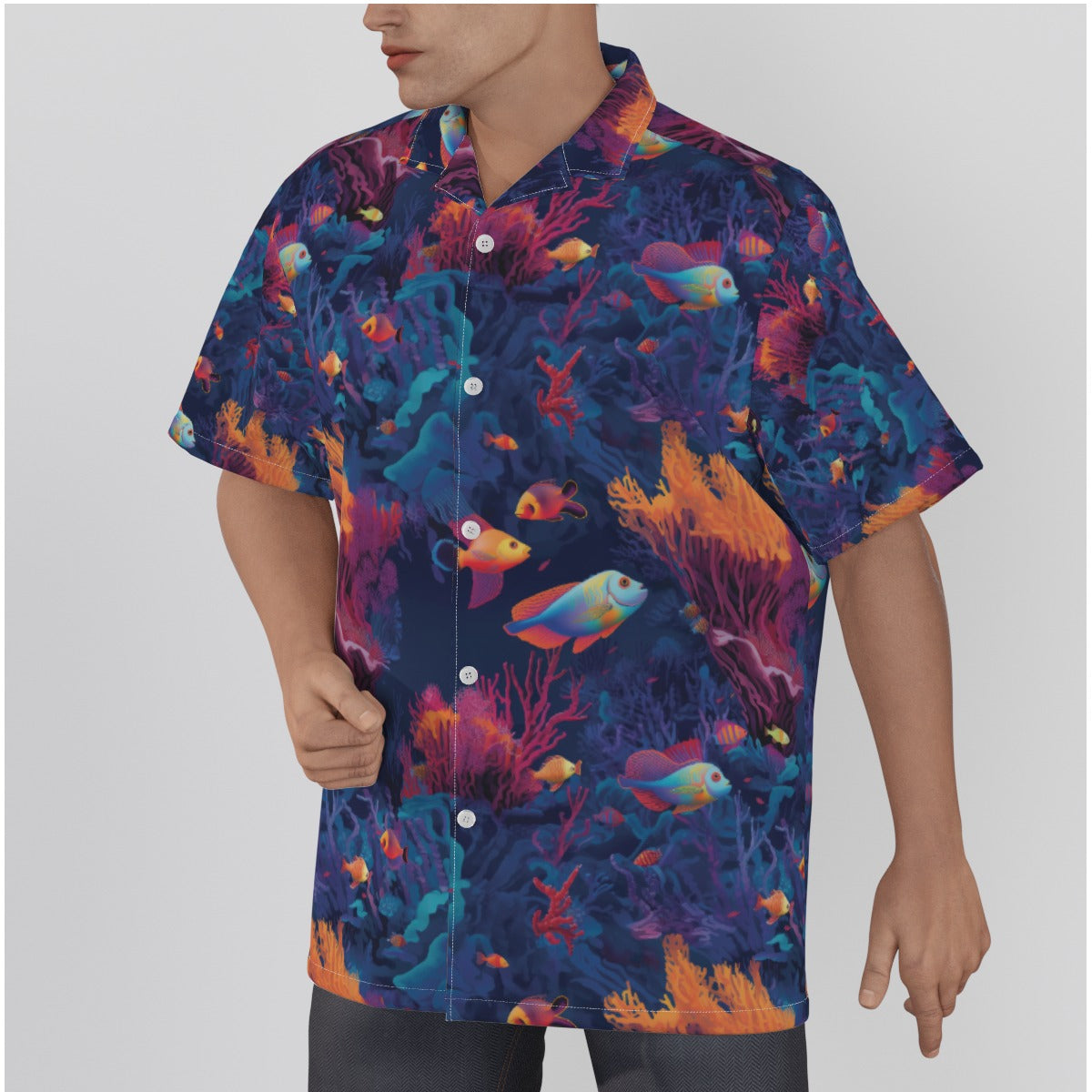 The Blue Tropical Fish Hawaiian Shirt Collection