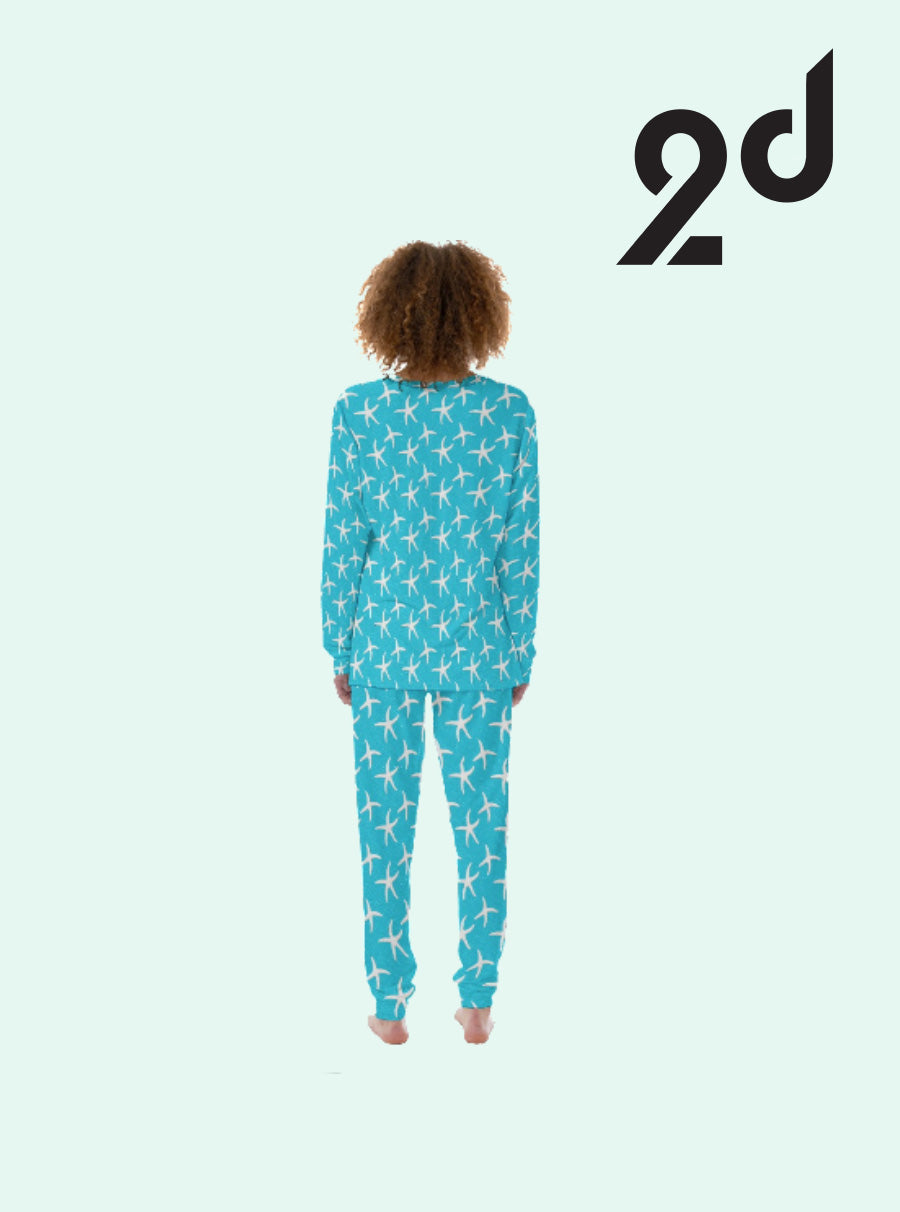 Comfy Blue PJ set, Long pant PJs, Cozy Sleepwear, Soft Pajama Set, Pajamas