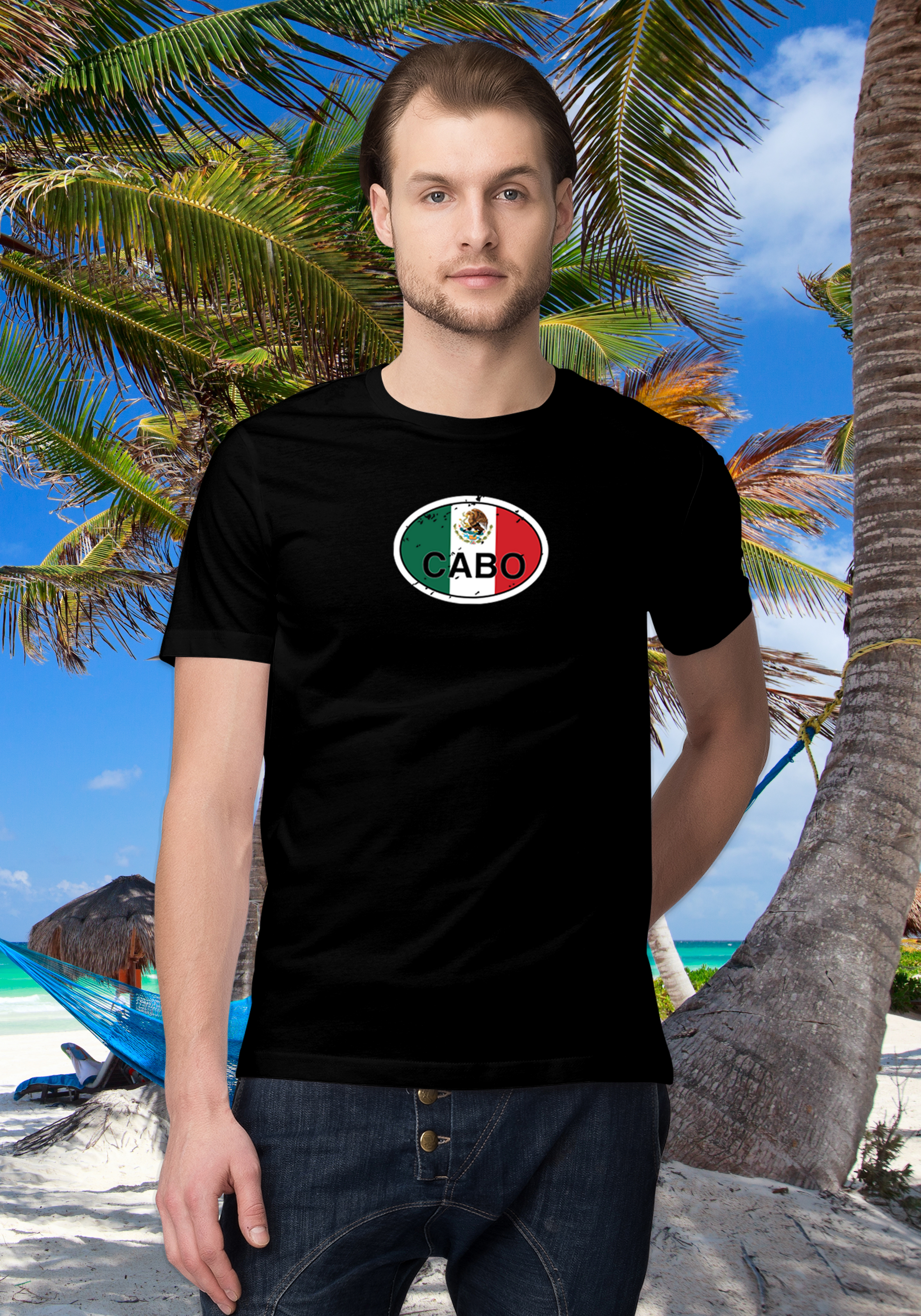 Cabo Men's Flag T-Shirt Souvenirs - My Destination Location