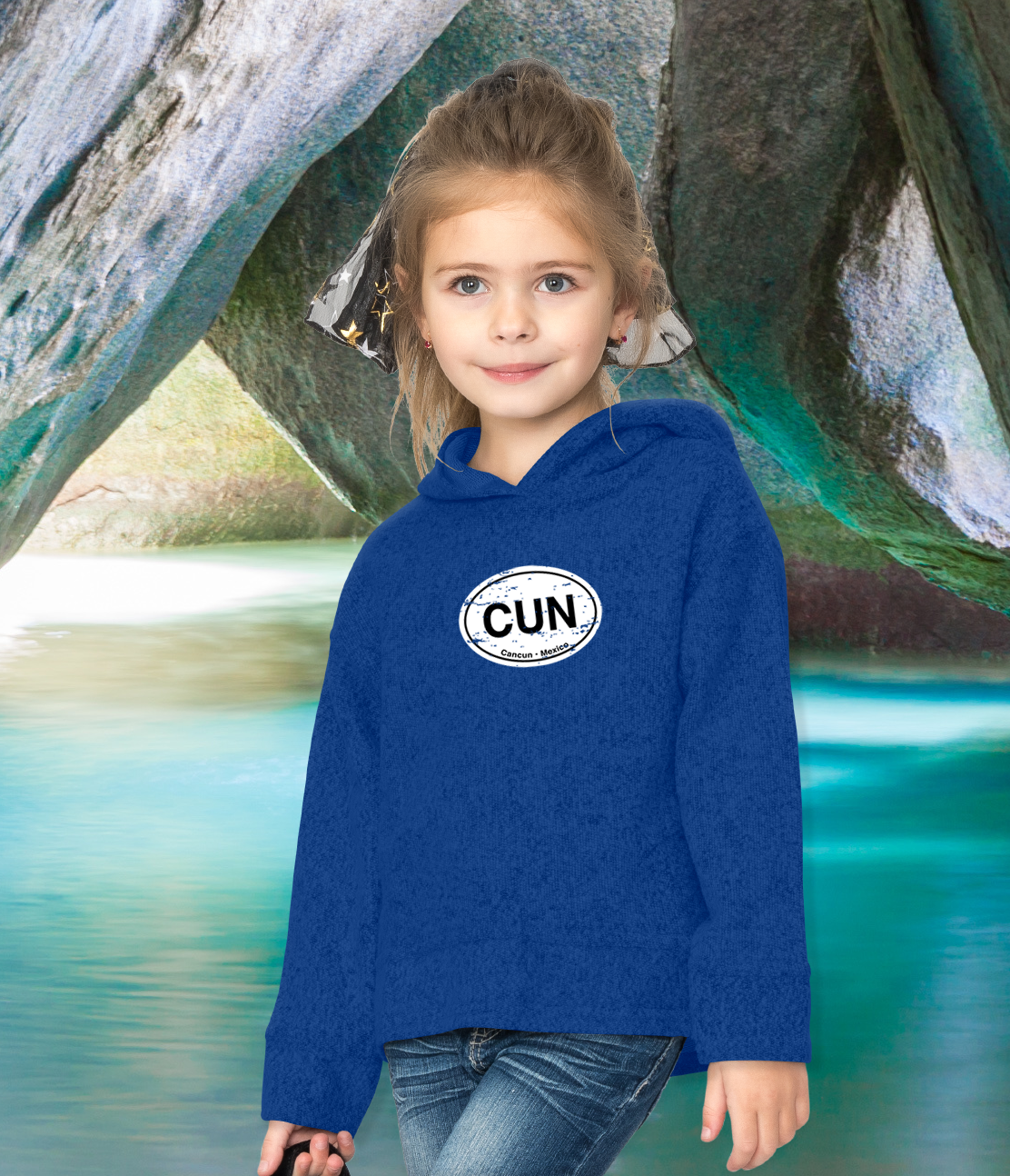 Cancun Classic Youth Hoodie - My Destination Location