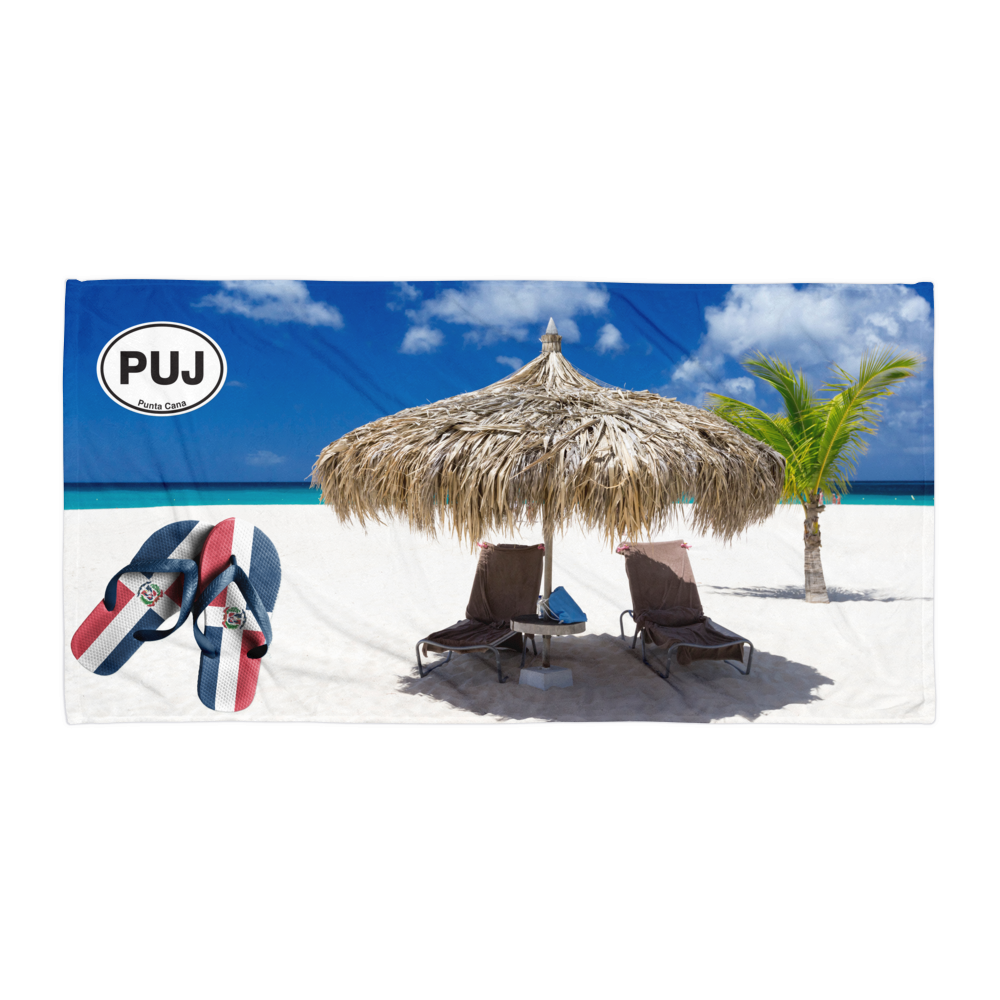 Punta Cana Beach Blanket Towel - My Destination Location
