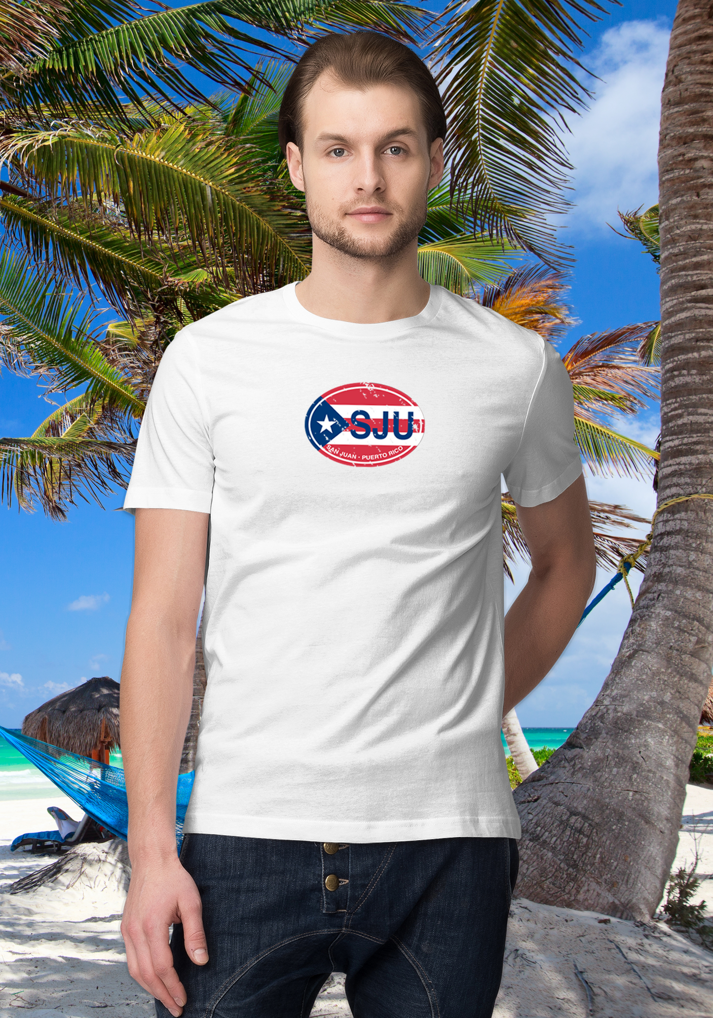 San Juan Puerto Rico Men's Flag T-Shirt Souvenirs - My Destination Location